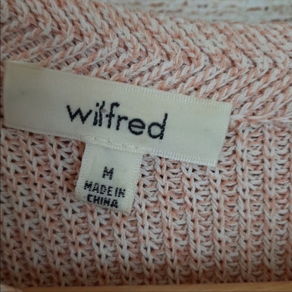 Aritzia Wilfred Pink Palmier Sleevless Knit Long Tunic Split Sides Medium - Picture 5 of 7